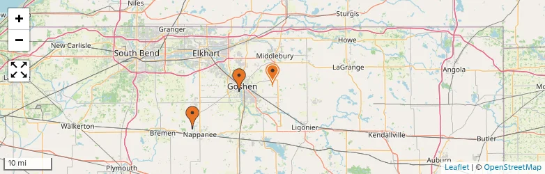 Related schools map