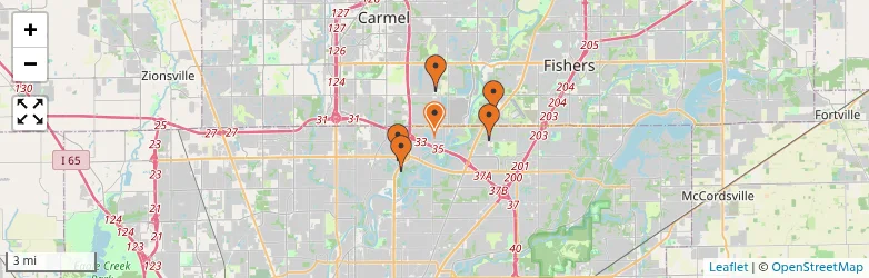Related schools map
