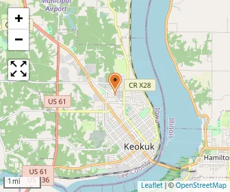 Map of Keokuk Catholic Schools