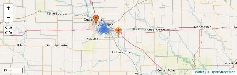 Related schools map