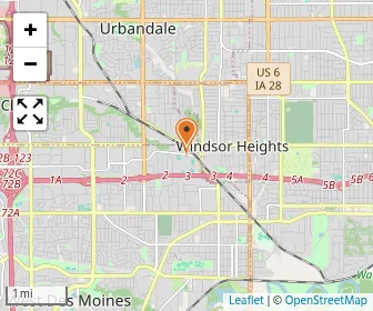 Map of Dowling Catholic High School