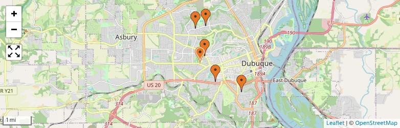 Related schools map