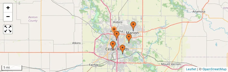 Related schools map