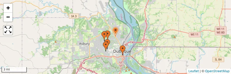 Related schools map