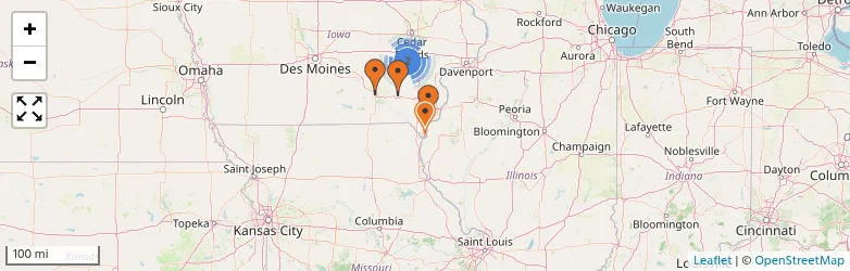 Related schools map