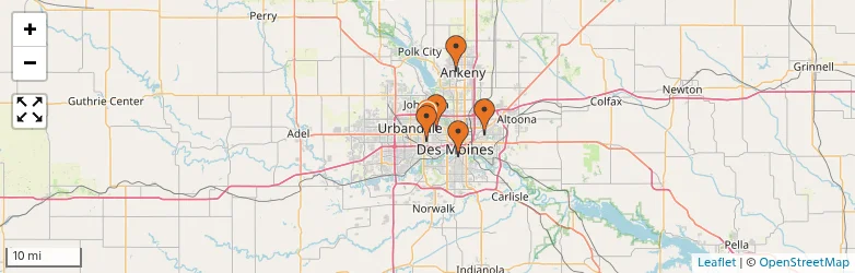 Related schools map