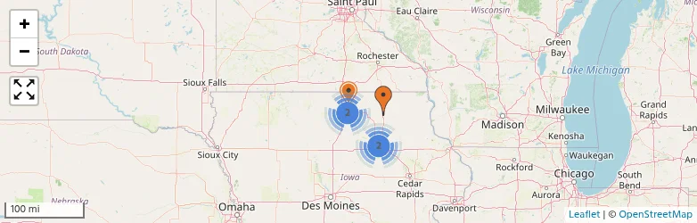 Related schools map