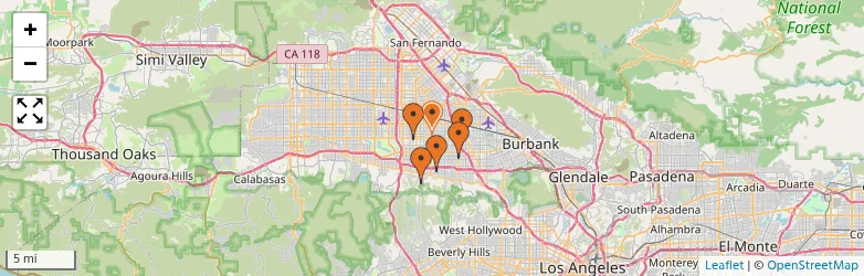 Related schools map