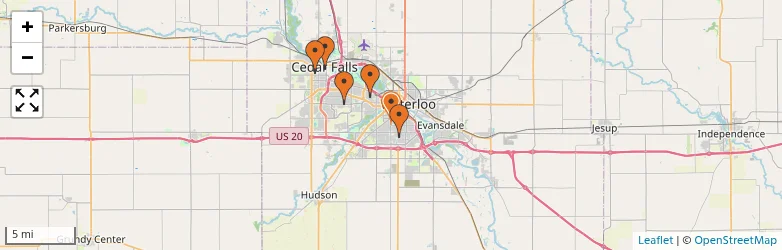 Related schools map