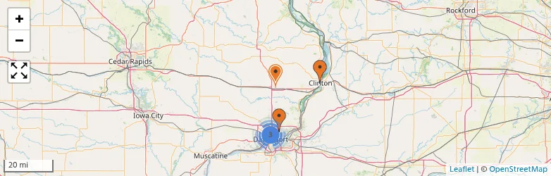 Related schools map