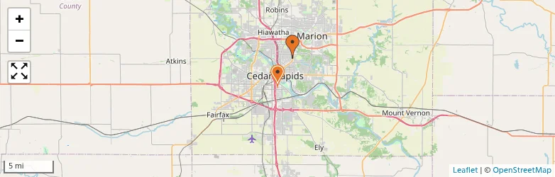 Related schools map