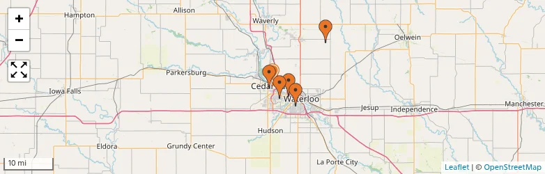 Related schools map