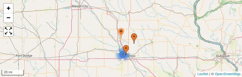 Related schools map