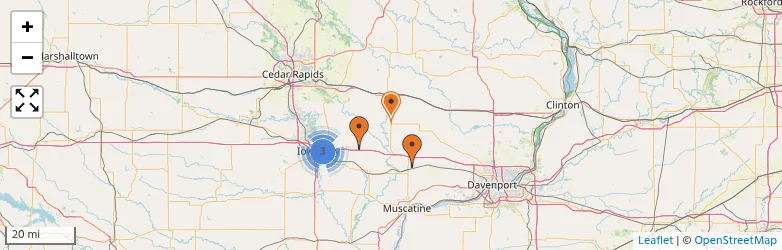 Related schools map