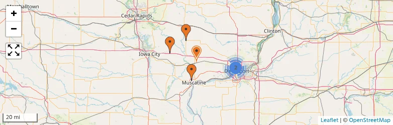 Related schools map
