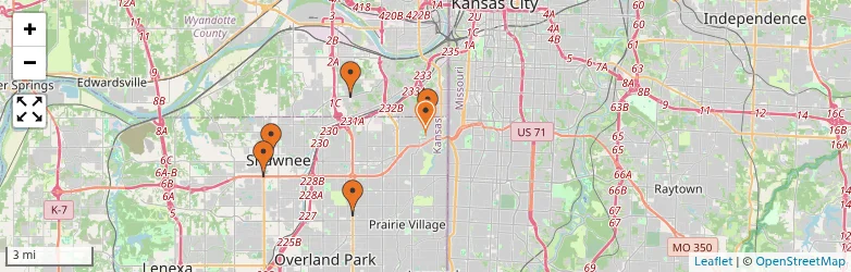 Related schools map