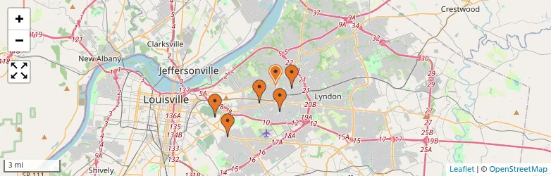 Related schools map