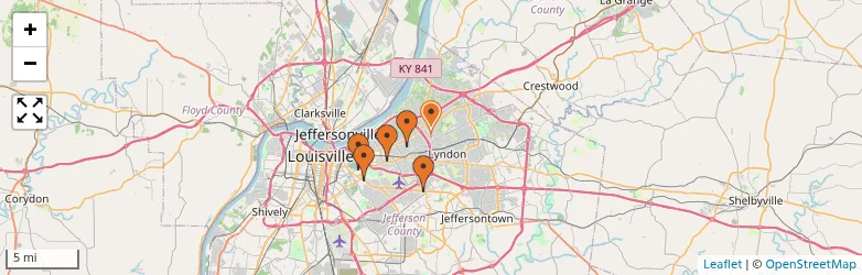 Related schools map