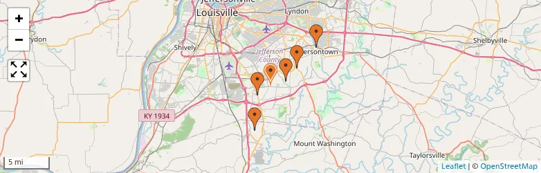 Related schools map