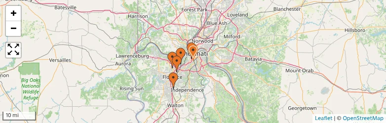 Related schools map