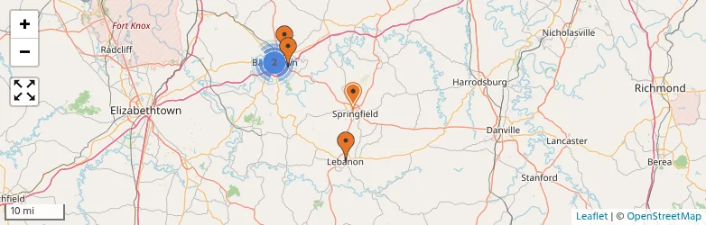 Related schools map