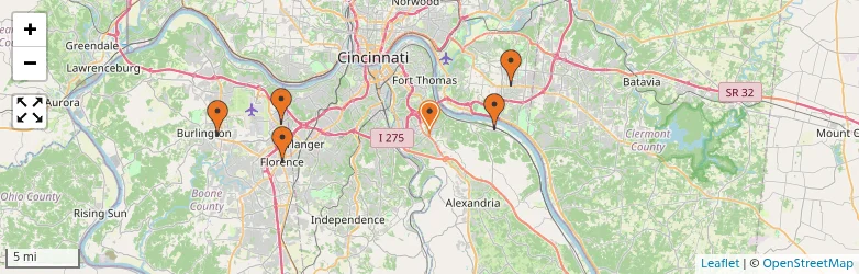 Related schools map