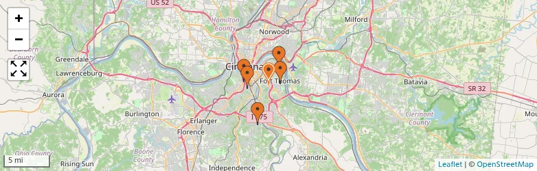 Related schools map