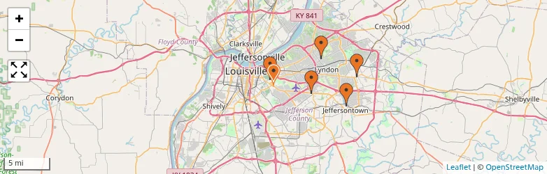 Related schools map