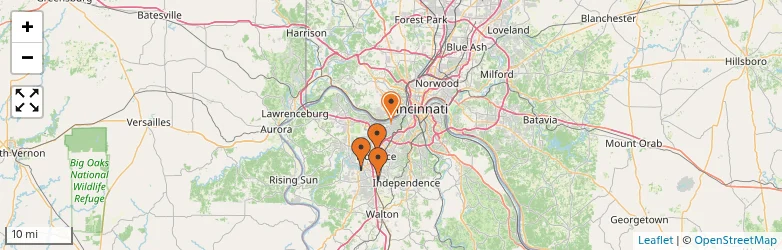 Related schools map