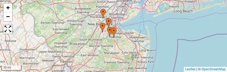 Related schools map
