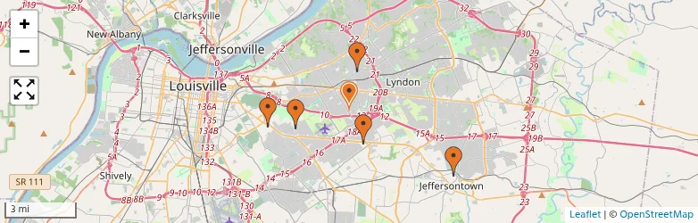 Related schools map