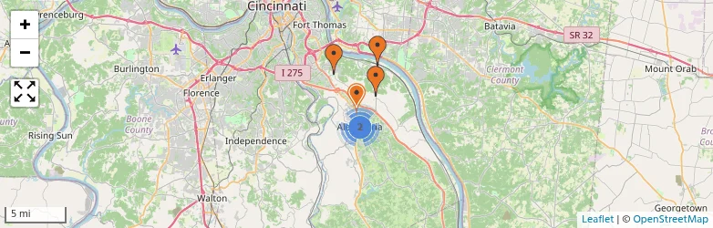 Related schools map