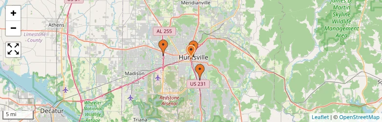 Related schools map