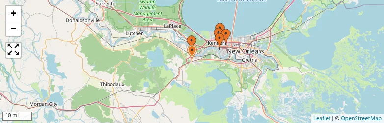 Related schools map