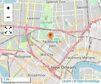 Map of Cabrini High School