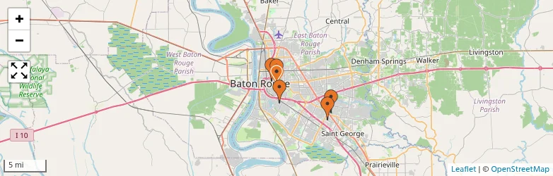 Related schools map