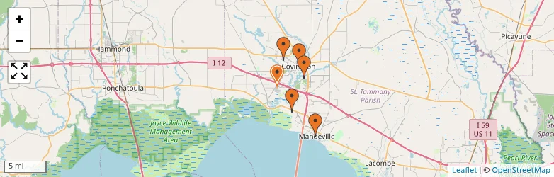 Related schools map
