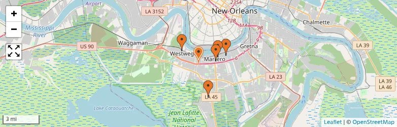 Related schools map