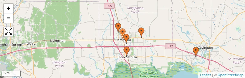 Related schools map