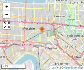 Map of Metairie Park Country Day School