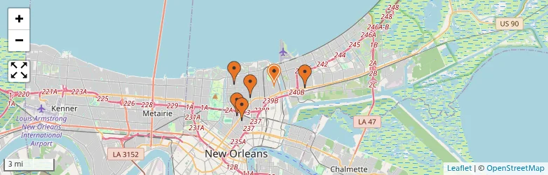 Related schools map
