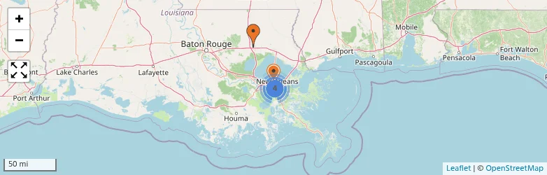 Related schools map