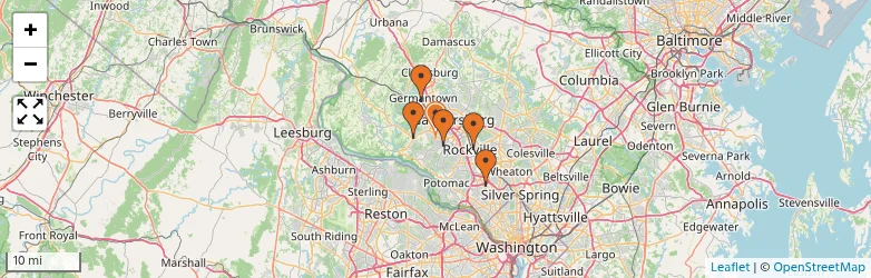 Related schools map