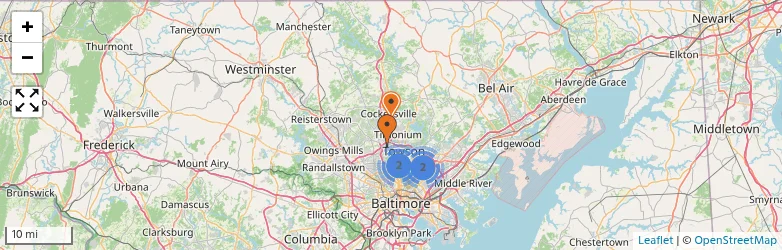 Related schools map