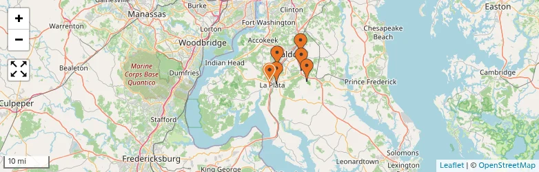 Related schools map