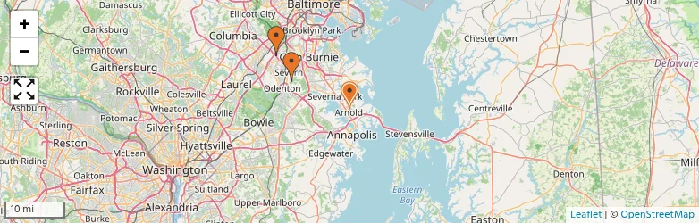 Related schools map