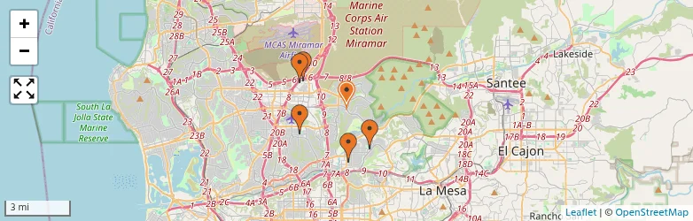 Related schools map