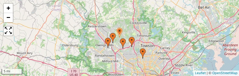 Related schools map