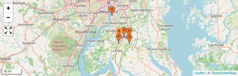 Related schools map