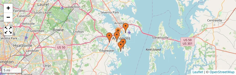Related schools map